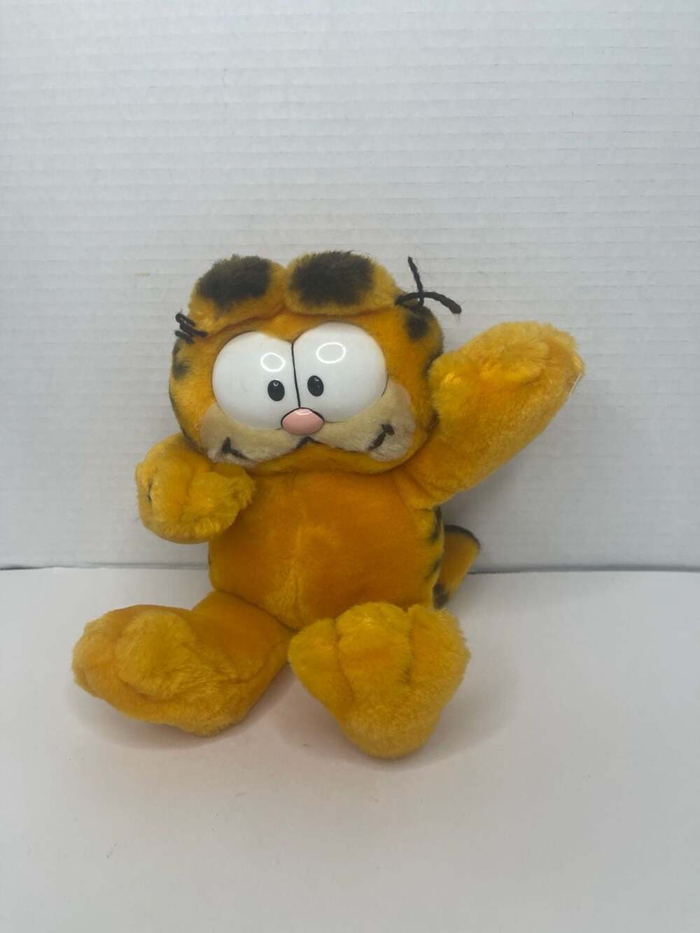 Vintage Garfield Plush Rotating Face Happy Grumpy Dakin 10” Toy Stuffed Animal